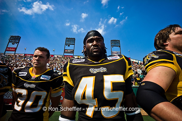 Hamilton Tiger-Cats linebacker Nathan Kanya