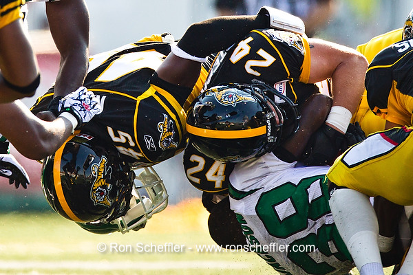 Hamilton Tiger-Cats linebacker Nathan Kanya